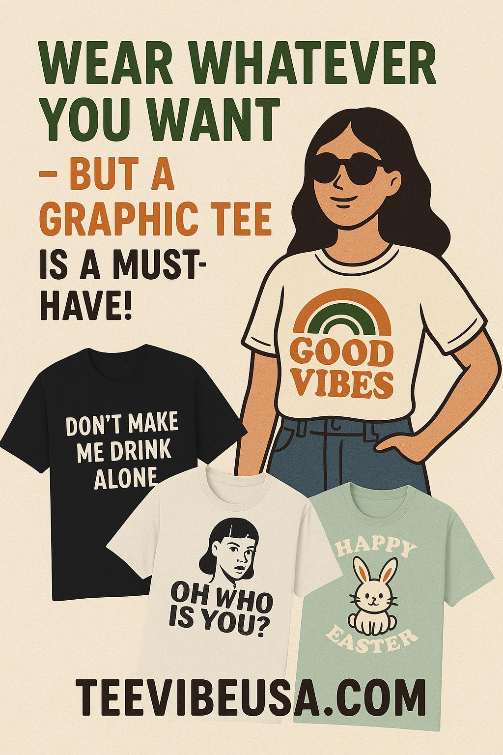 😎 Wear Whatever You Want — But a Graphic Tee Is a Must-Have!