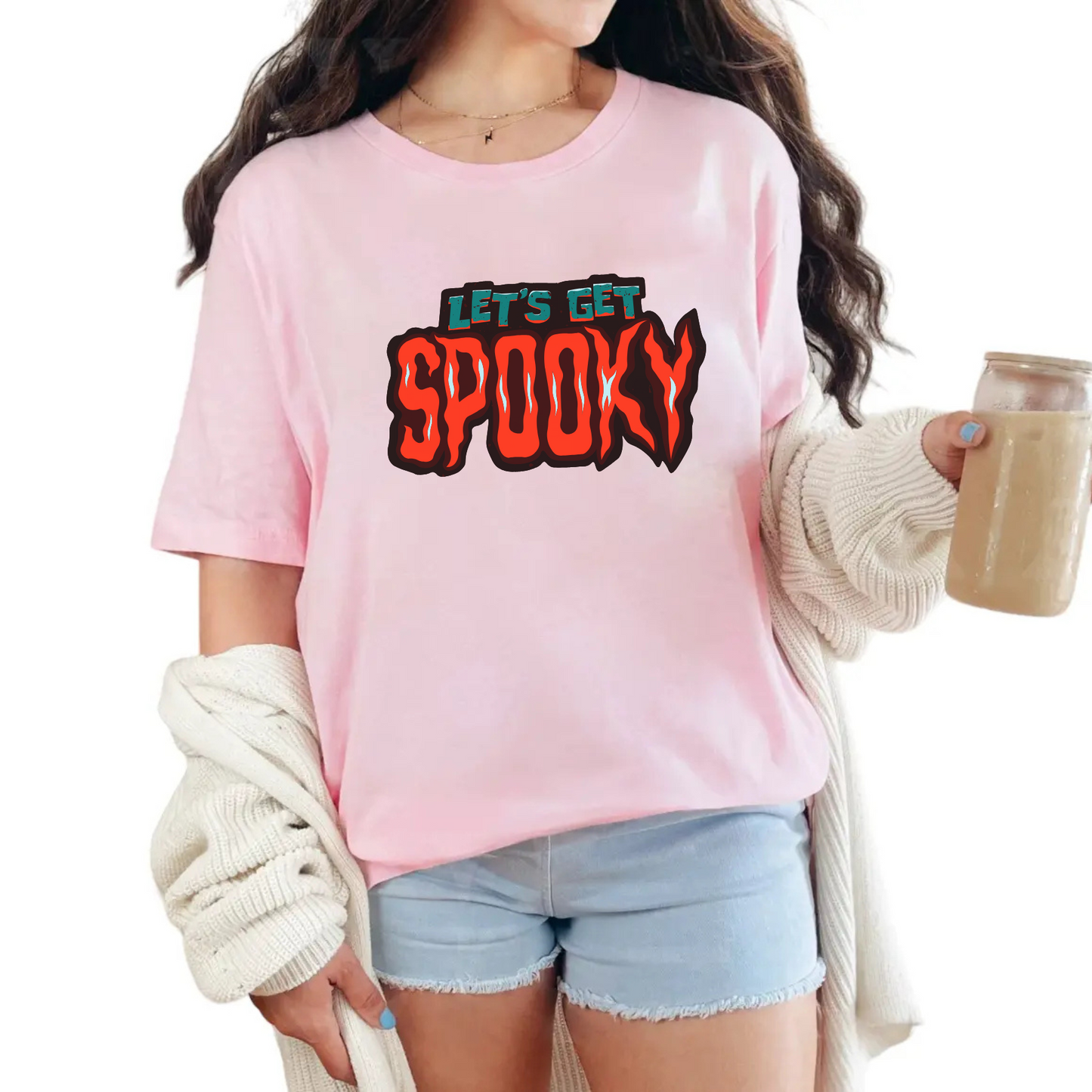Let’s Get Spooky T-Shirt – Funny Halloween Graphic Tee, Unisex Fall Shirt for Men & Women