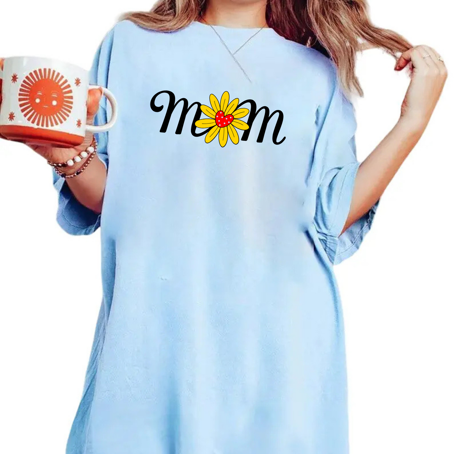 Flower Mom T-Shirt – Cute Floral Graphic Tee for Moms, Soft Cotton Unisex Shirt for Mother’s Day & Everyday Wear