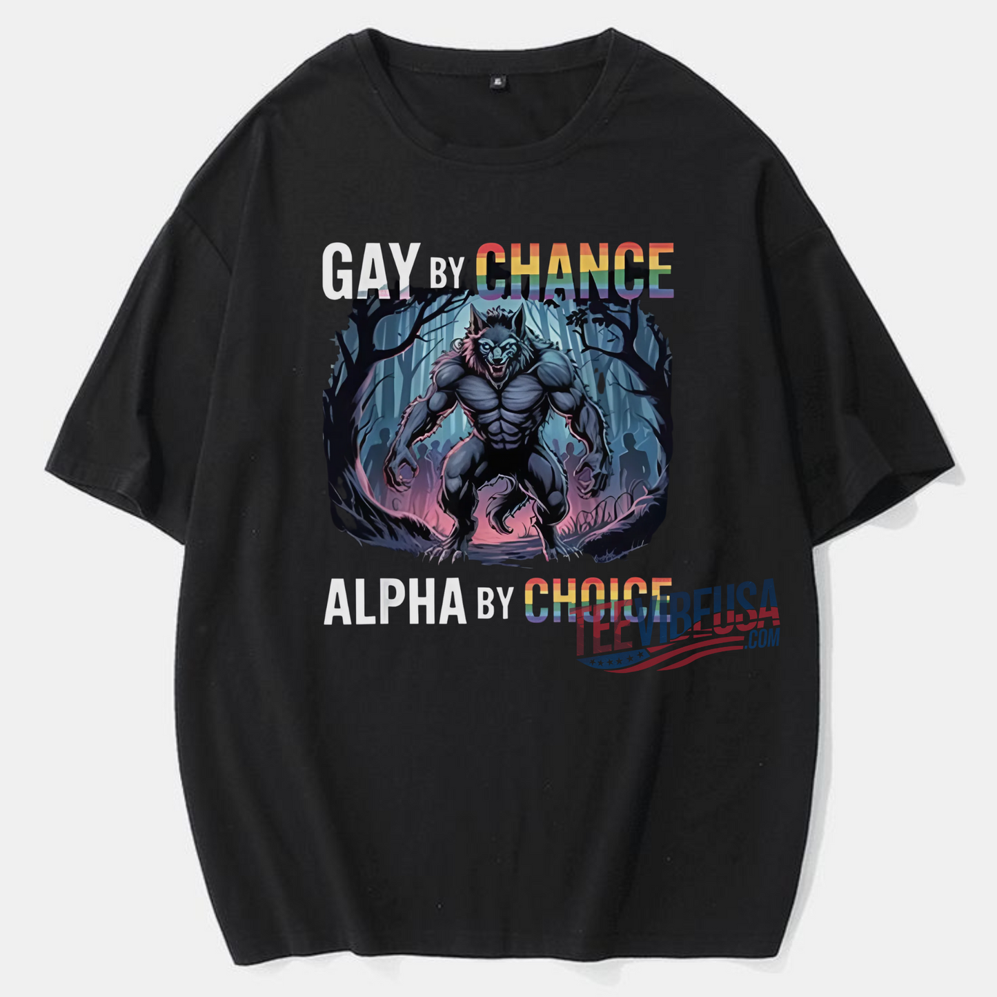 Gay By Chance Alpha By Choice Shirt – Bold Funny Oversized Graphic Tee for Pride & Streetwear