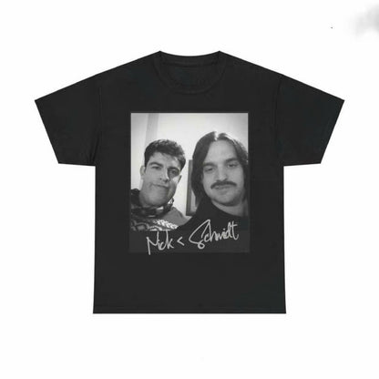 New Girl Inspired Vintage Nick Miller & Schmidt Selfie Tee – Funny & Nostalgic TV Merch