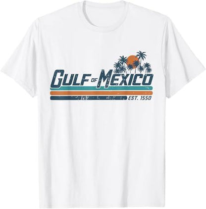 Gulf of Mexico T-Shirt – Vintage Coastal Vibes, Soft Cotton Unisex Tee