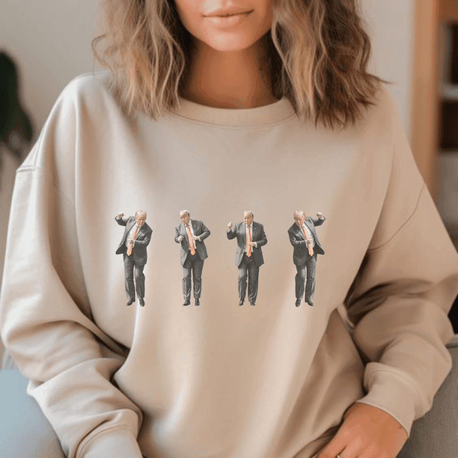 Dancing Trump Shirt, Trump Vance Sweatshirt, Trump 2024 Sweatshirt, Daddys Home, Republican Sweatshirt - Hiyatee