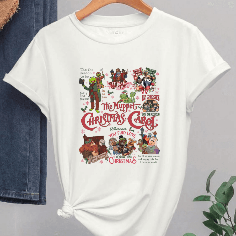 Funny Muppet Show, Vintage Christmas Movies Tee Shirt, Muppet Christmas Carol Shirt - Hiyatee