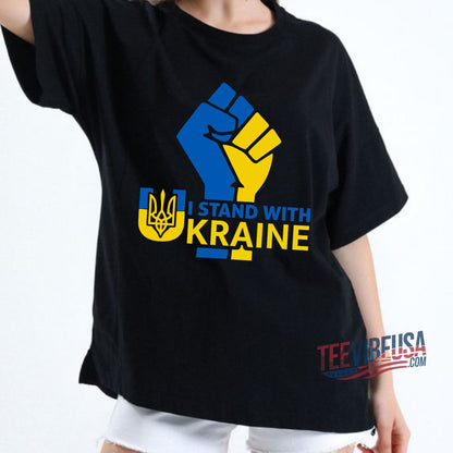 I Stand With Ukraine T-Shirt – Wear Your Support Proudly!