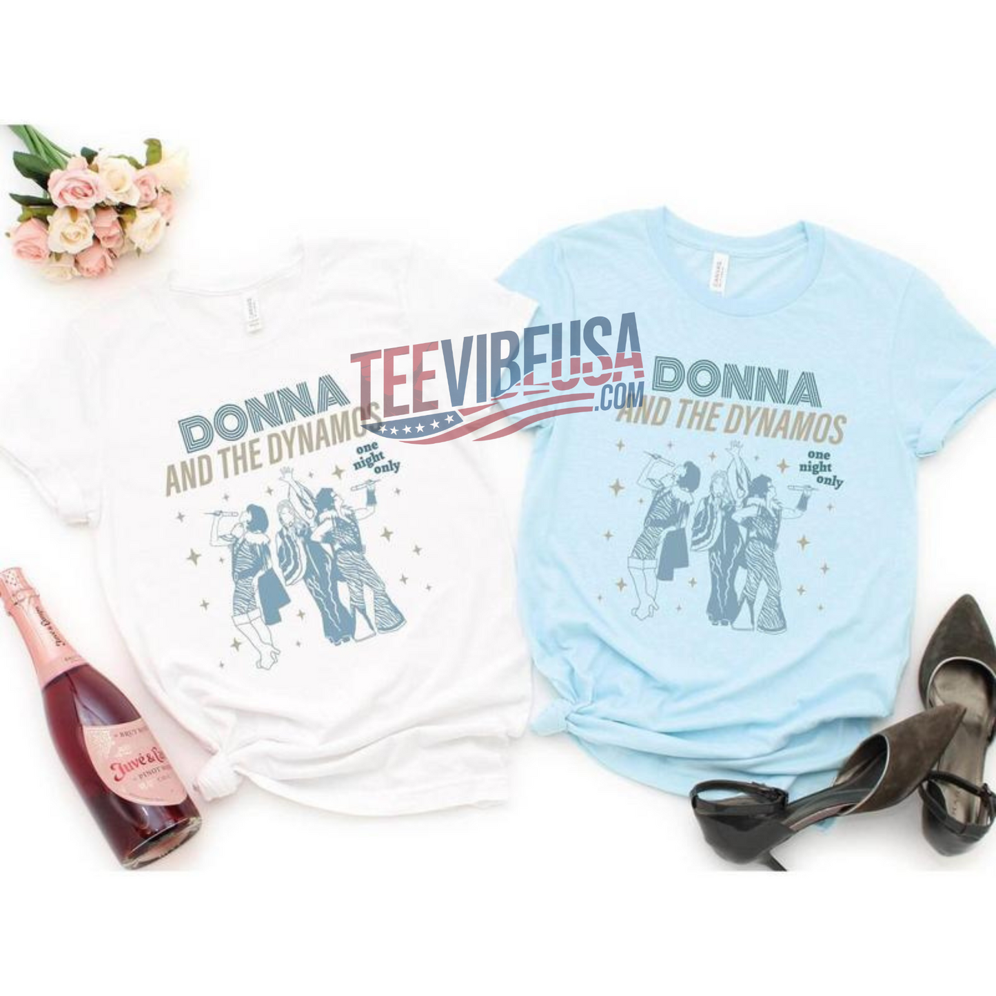 Donna and The Dynamos Retro Bachelorette Shirt – Mamma Mia Party Tee for Bride & Bridesmaids