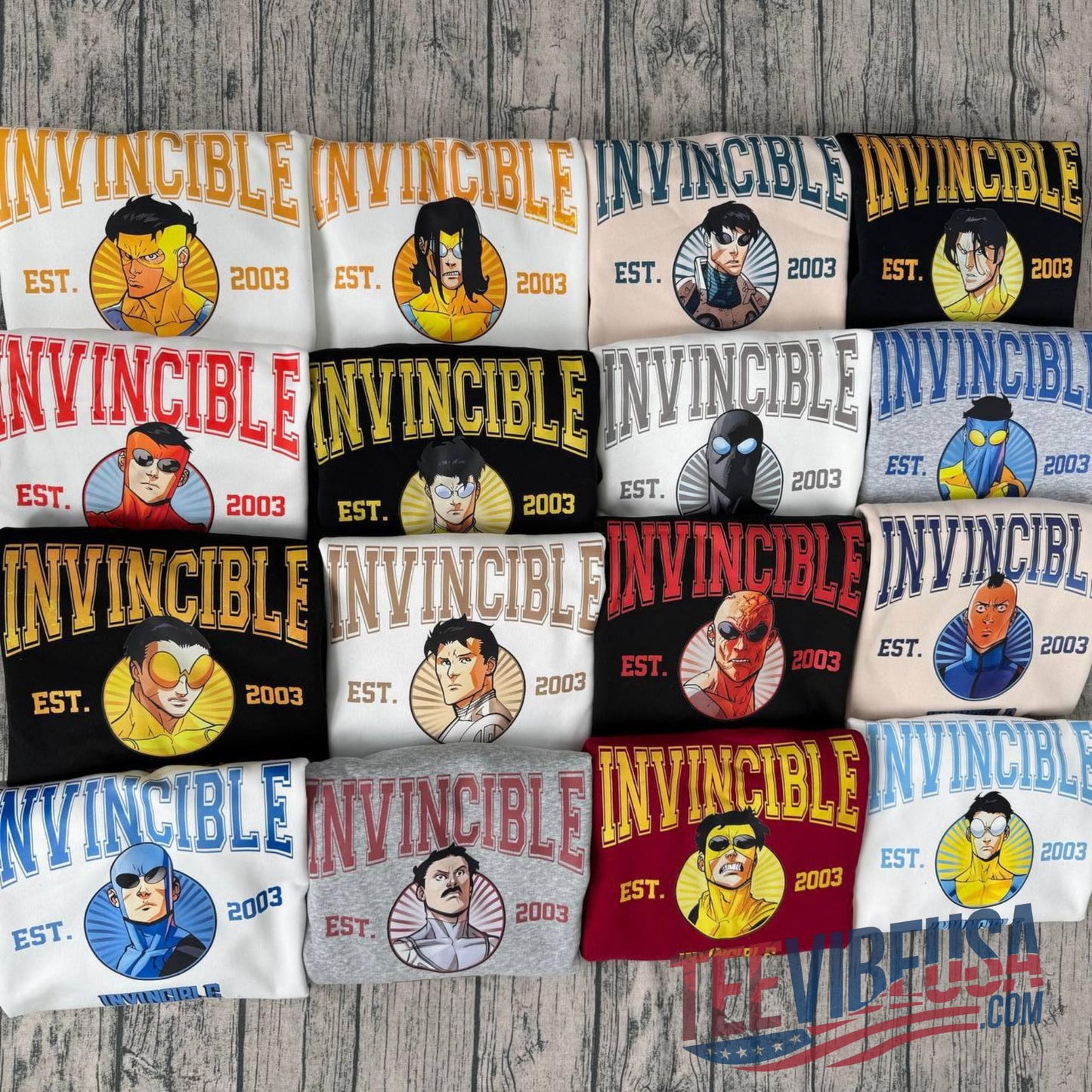 Invincible "Somewhere Else" Characters Sweatshirt – Official Comic-Inspired Design