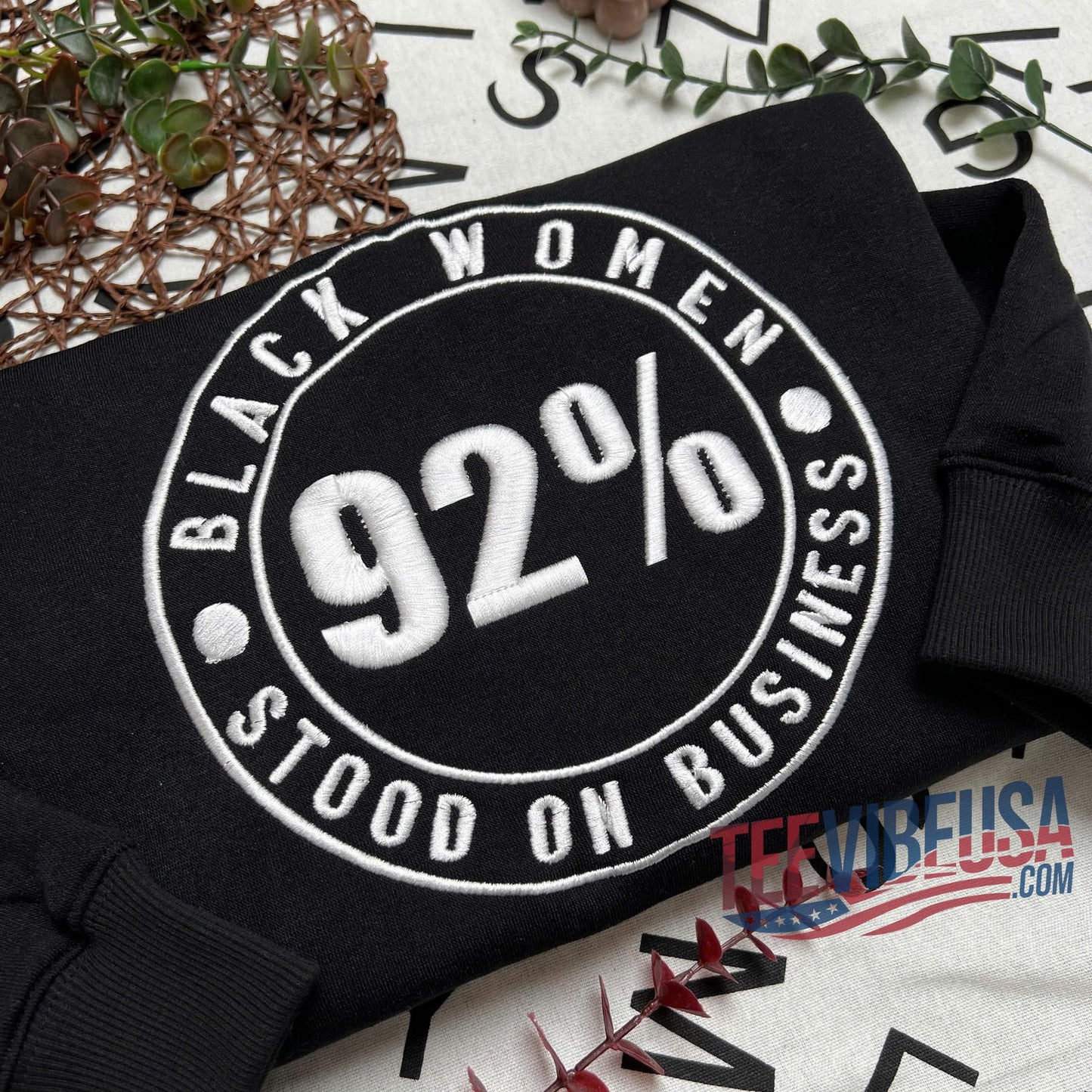 I’m the 92% Embroidered Sweatshirt – Wear Your Impact with Pride