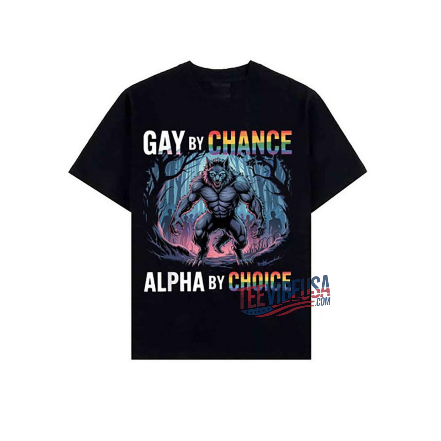 Gay By Chance Alpha By Choice Shirt – Bold Funny Oversized Graphic Tee for Pride & Streetwear