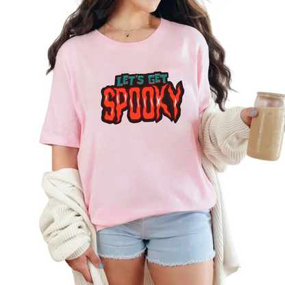 Let’s Get Spooky T-Shirt – Funny Halloween Graphic Tee, Unisex Fall Shirt for Men & Women