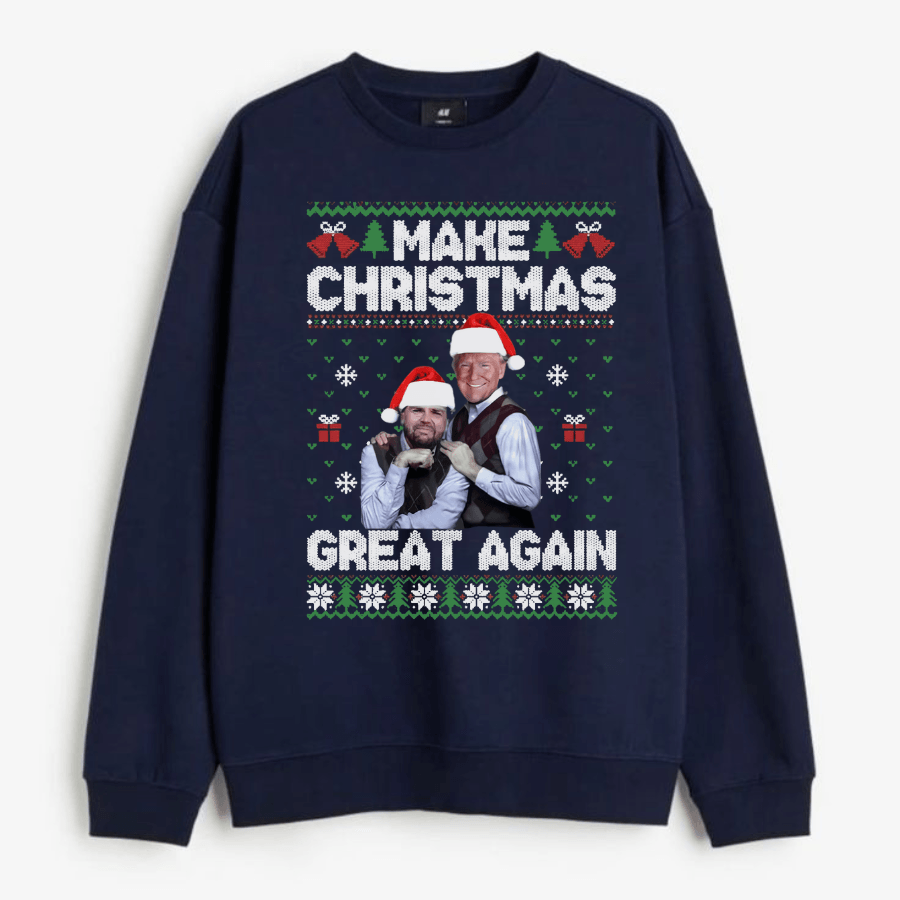 Trump Make Christmas Great Again Shirt, MAGA 2024 Shirt, Trump JD Vance Shirt - Hiyatee