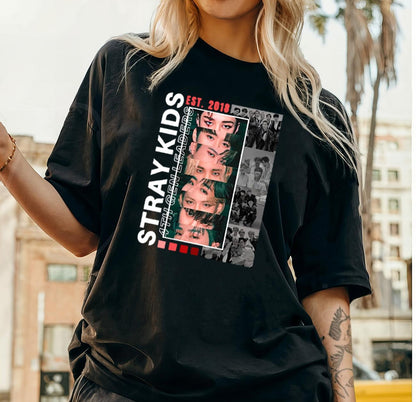 Stray Kids Unisex Shirt, Stray Kids Graphic Tee, Kpop Idol Merch, Kpop Shirt, Fan Support Merch - Hiyatee