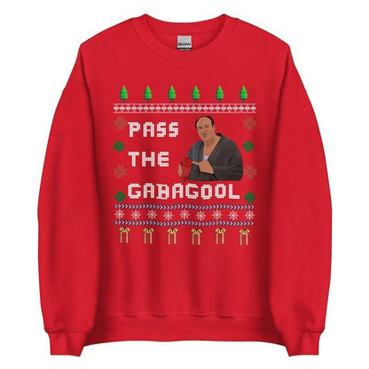 Ugly Sopranos Christmas Sweatshirt, Pass The Gabagool, Christmas Sweater, Funny Christmas Sweatshirt