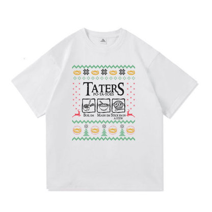 LOTR Tatterss Potatoessss Casual Cotton T-shirt - Hiyatee