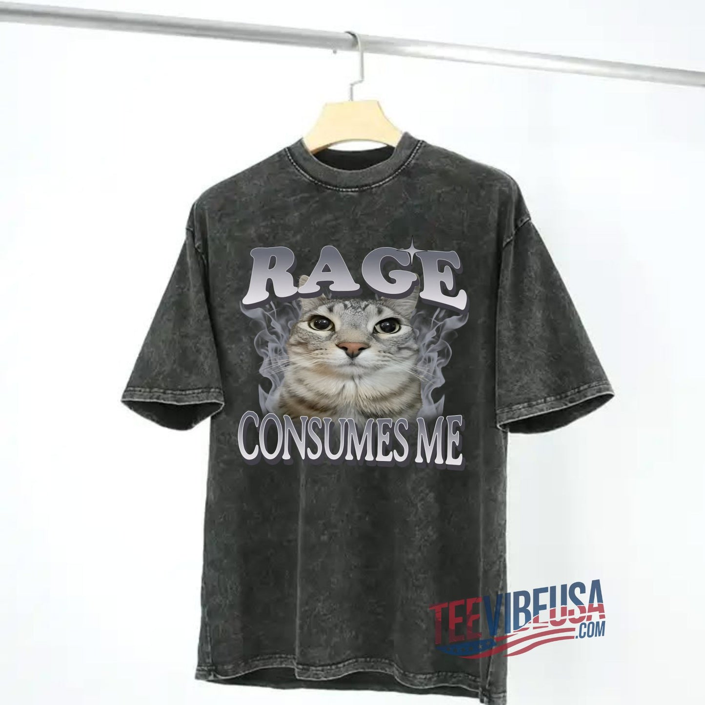 Vintage Unhinged Cat Tee – Funny & Weird Humor Shirt for Cat Lovers!