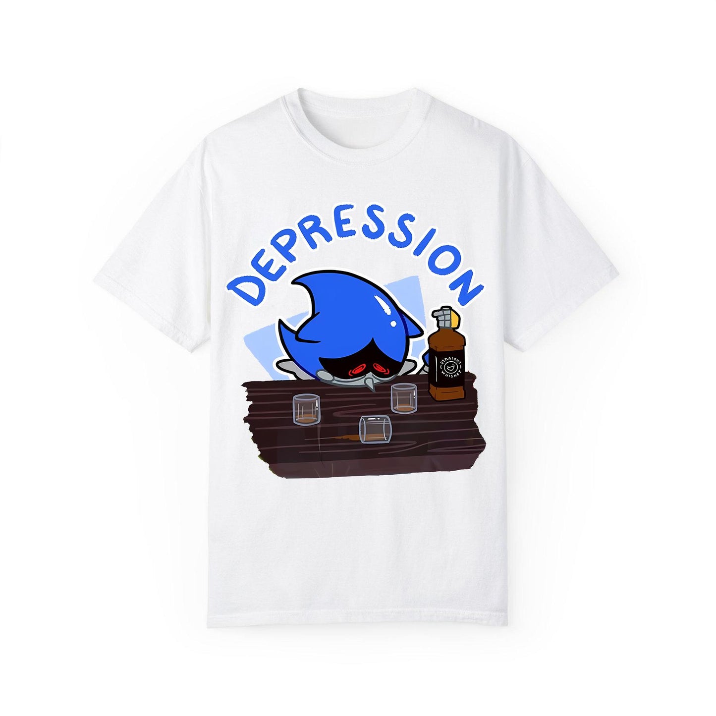 Sonic Depression Meme Tee – Funny Gaming Shirt for Fans