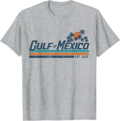 Gulf of Mexico T-Shirt – Vintage Coastal Vibes, Soft Cotton Unisex Tee