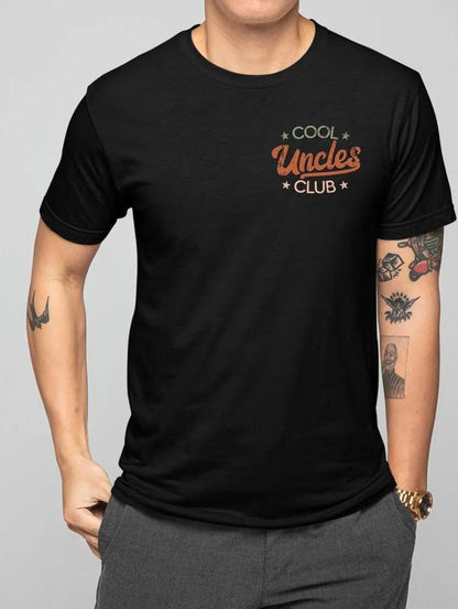 Cool Uncles Club The Man Myth Bad Influence Double Sides Shirt, Funny Uncle Gifts, Best Uncle Ever Shirt, Cool Uncle T-shirt,Gift for Uncle Cotton Tee