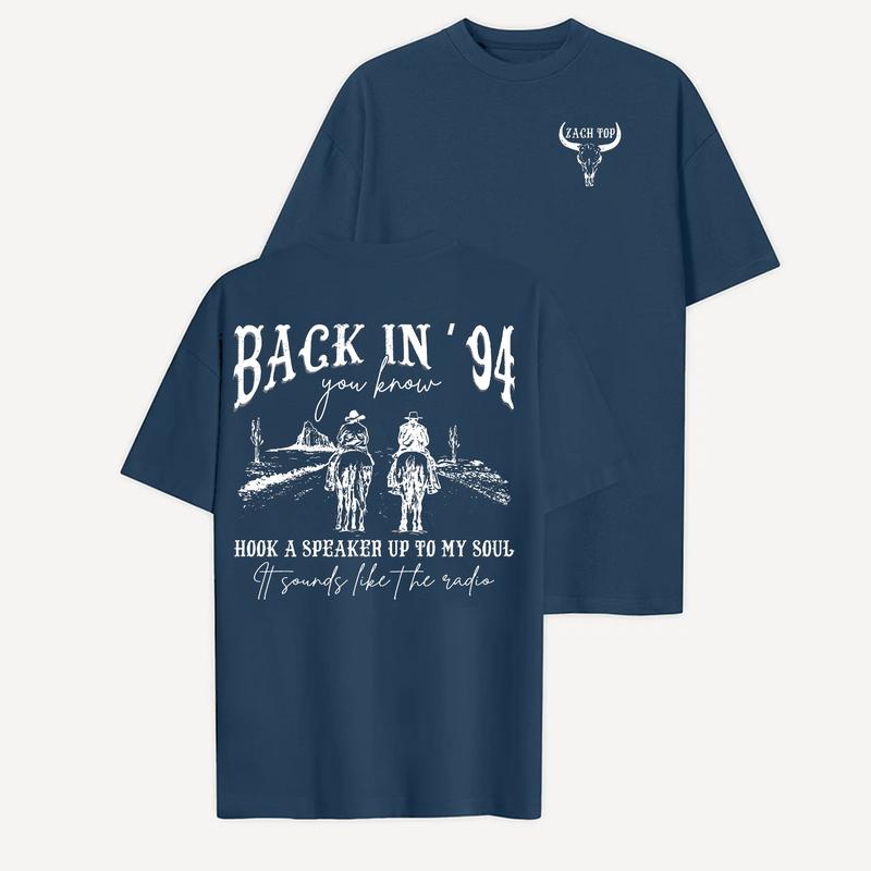 Zach Top Back In 94 Shirt, Country Music Sweater, Tour Merch, Concert Clothing, Unisex Tshirt