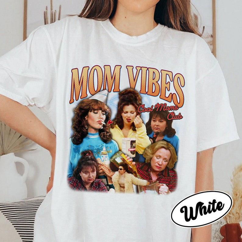 90’S Mom Vibes Shirt, Funny Mom Shirts, Cool Moms Club T Shirt, Funny Mom Life Tee, Mother's Day Gift, Cool Mom Gifts Top Womenswear