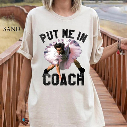 Funny Put Me in Coach Jim Carey T-shirt - Unique & Hilarious Design for Fans