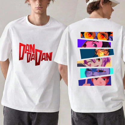 Dandadan Character Highlight Graphic Tee  Anime Icons & Logo Design k2