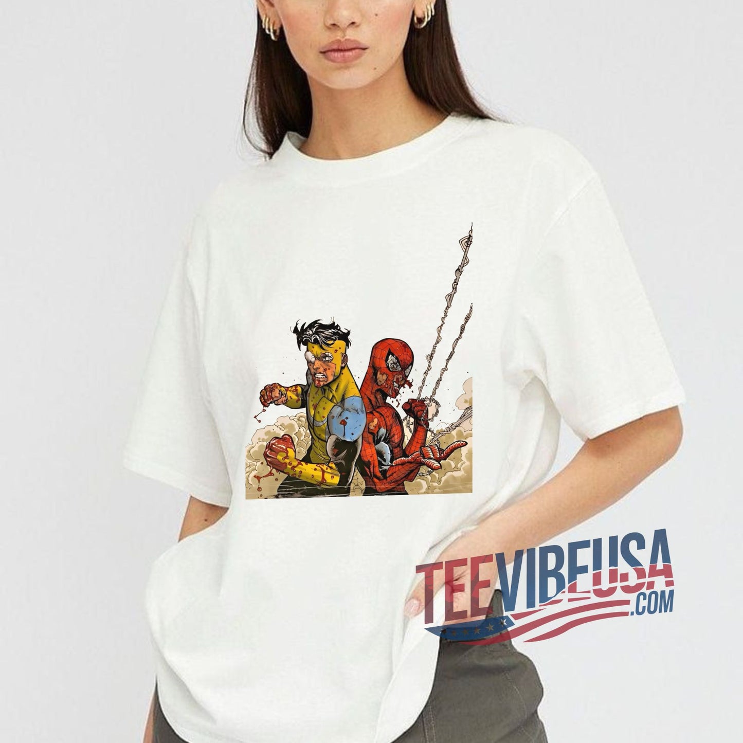 Invincible Graphic Tee – Vintage Heroic Unisex T-Shirt