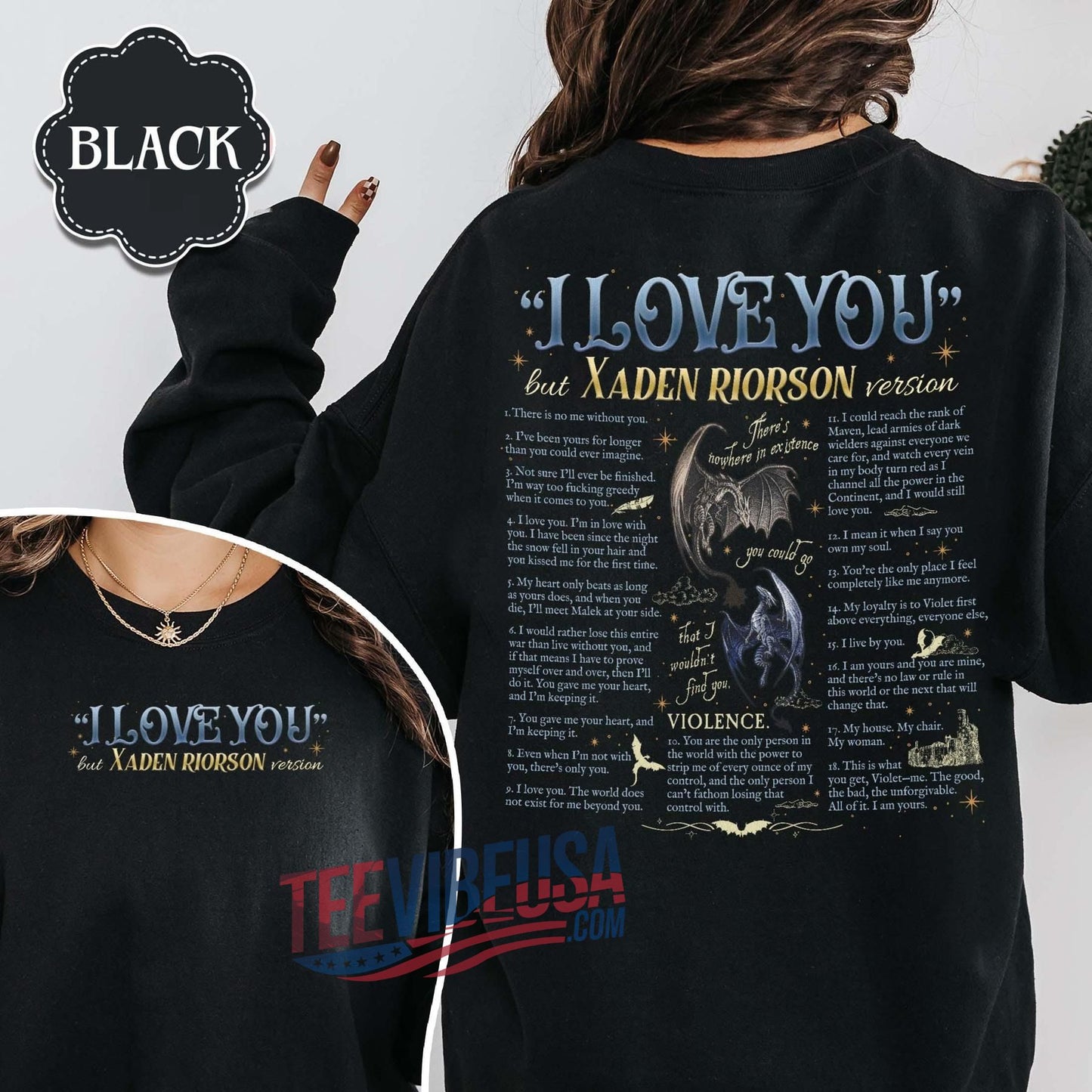 Fantasy Bookish Sweatshirt – Xaden Riorson Edition