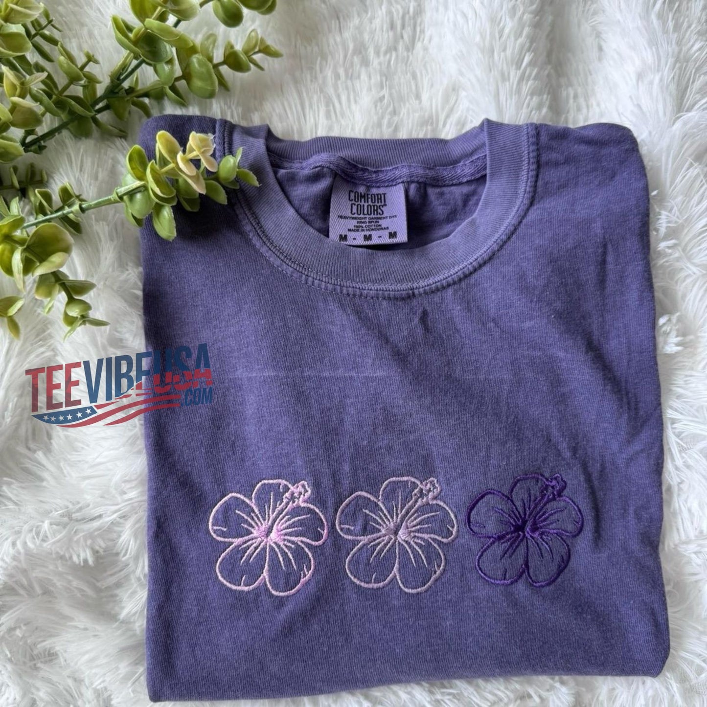 Sunny Blooms Embroidered T-Shirt – Cute & Comfortable Summer Tee