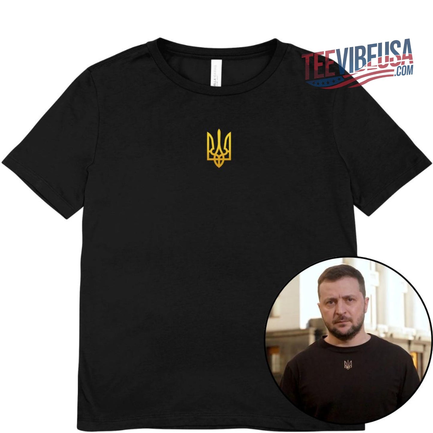 Ukraine Zelensky T-Shirt – Symbol of Strength, I Stand With Ukraine Tee