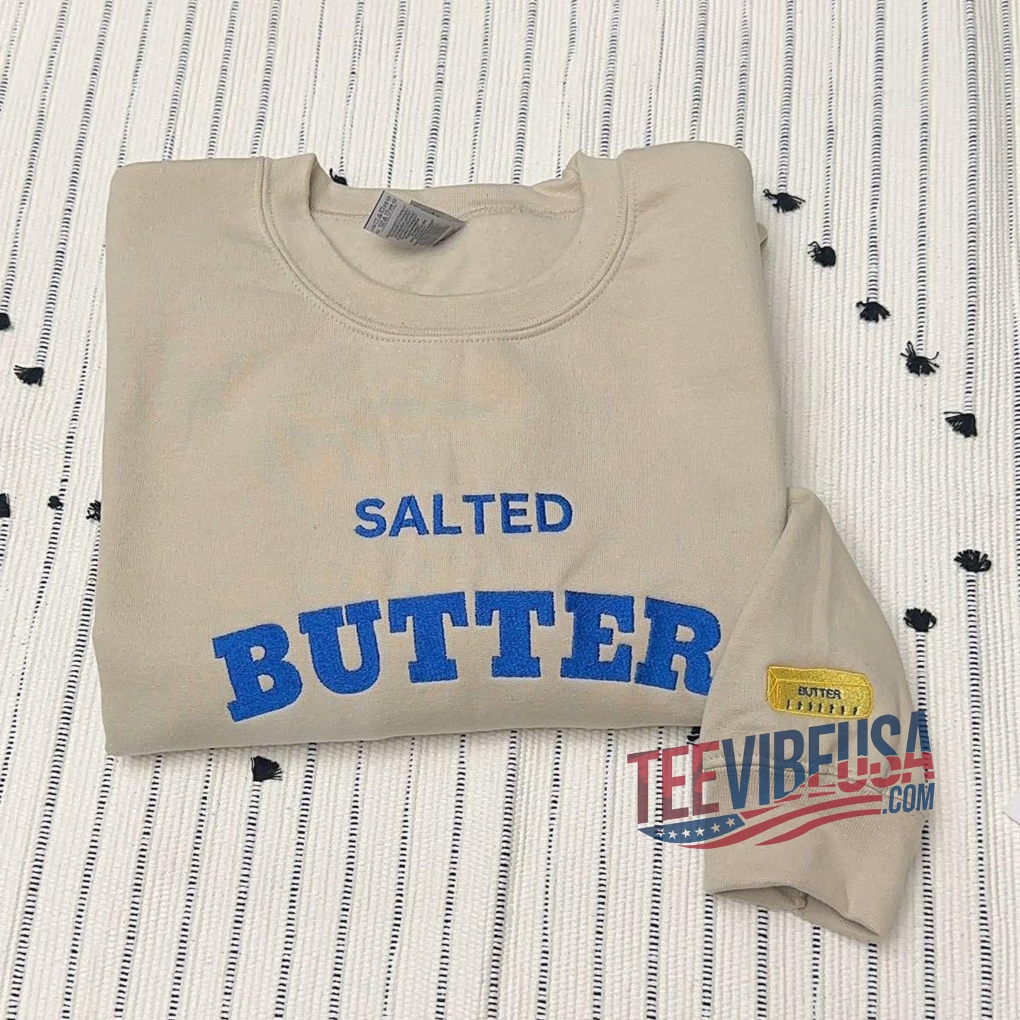 Butter Lover’s Embroidered Sweatshirt – The Ultimate Baker’s Cozy Fit!