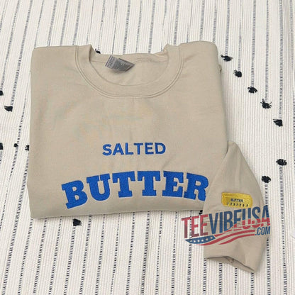 Butter Lover’s Embroidered Sweatshirt – The Ultimate Baker’s Cozy Fit!