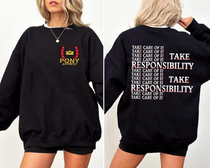 Take Responsibility Mouthwashing 2 sides Sweatshirt, Mouthwashing Crewneck Sweatshirt, Pony Express, Game Shirt