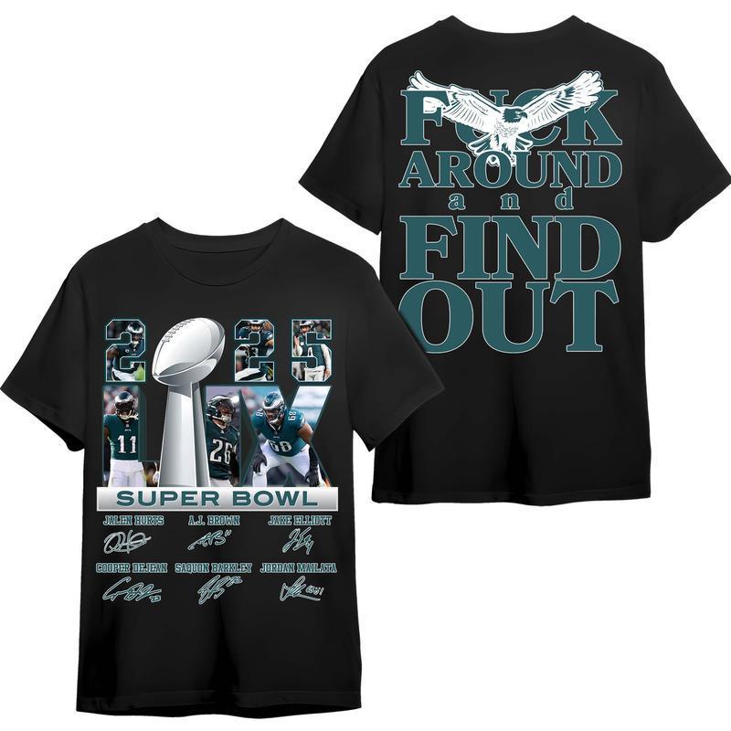 Philadelphia Eagles Super Bowl LIX 2025 T-Shirt