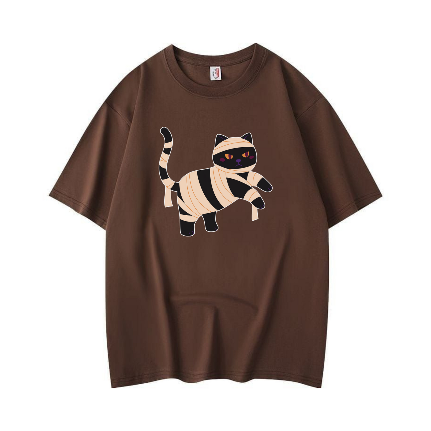 Halloween Cat T-Shirt – Cute Spooky Season Graphic Tee for Cat Lovers, Unisex Fall Shirt for Men & Women