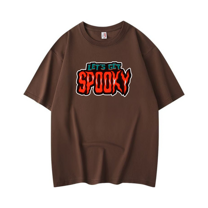 Let’s Get Spooky T-Shirt – Funny Halloween Graphic Tee, Unisex Fall Shirt for Men & Women