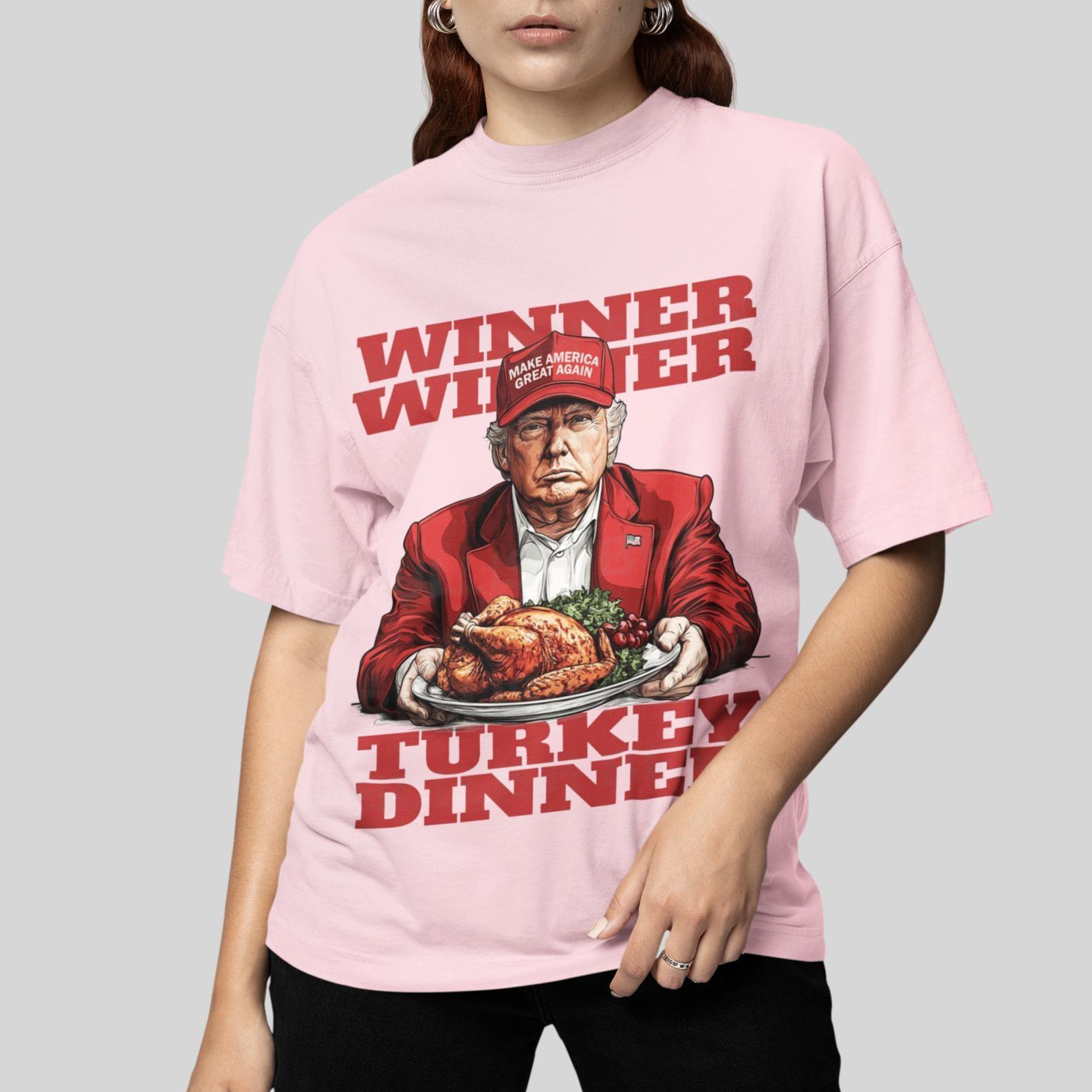 Donald Trump Winner Winner Turkey Dinner Shirt, President Trump 47 t-shirt - Hiyatee