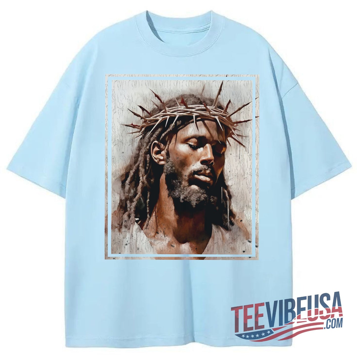 Black Jesus Graphic Tee – Spiritual & Inspirational Christian Shirt