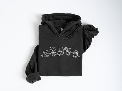 Embroidered Deepspace Emoji Friends Hoodie – Inspired by Love and Deepspace!