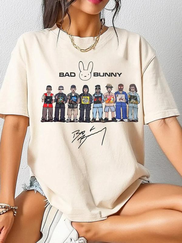 Bad Bunny DTMF Album Merch TShirt, Streetwear Menswear Shirt, Gift For Fan