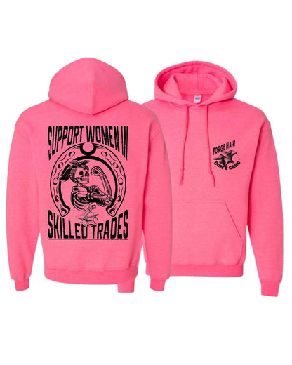 FARRIER - SUPPORT WOMEN IN SKILLED TRADES HOODIE - DIRECT-TO-FILM - DTF