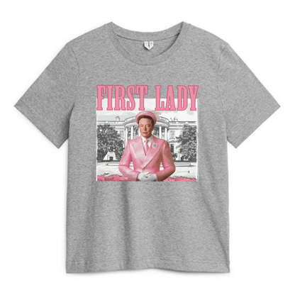 Elon Musk First Lady 2024 shirt - Unisex Heavy Cotton Tee - Comfort, Basic - Hiyatee