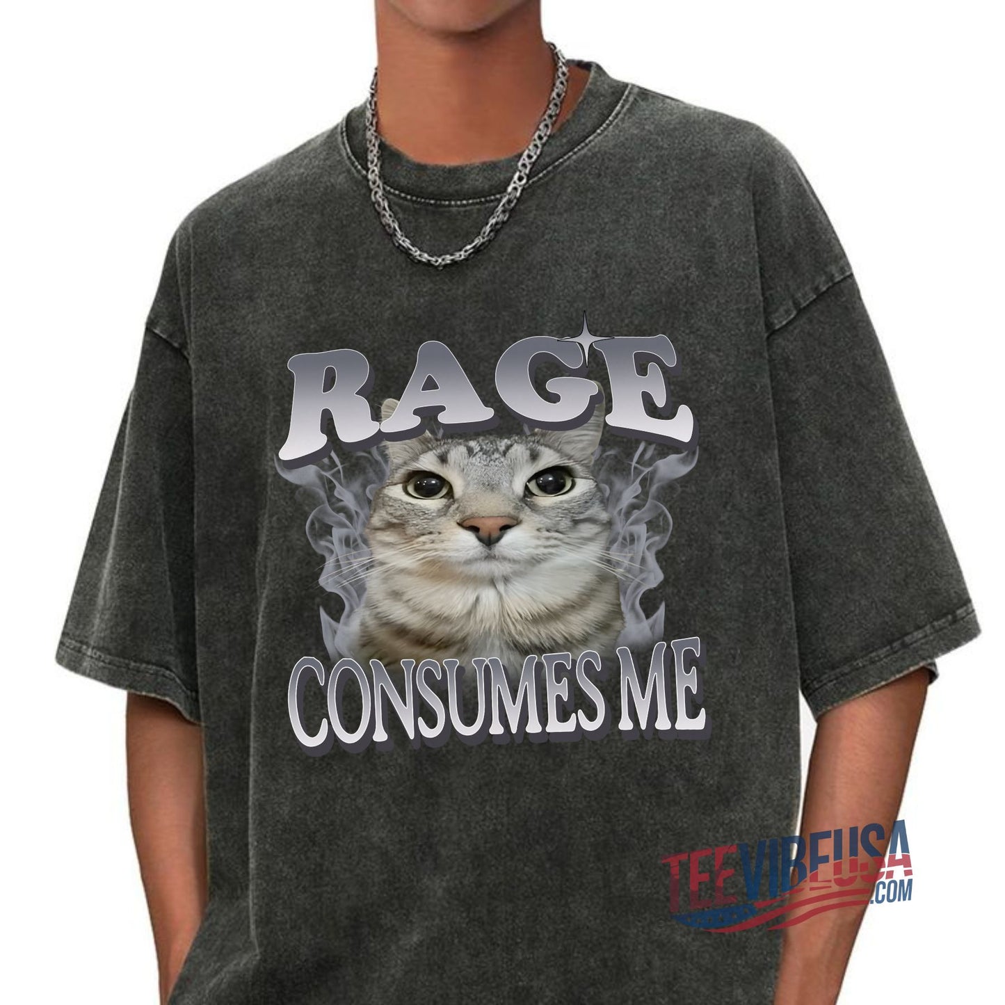 Vintage Unhinged Cat Tee – Funny & Weird Humor Shirt for Cat Lovers!