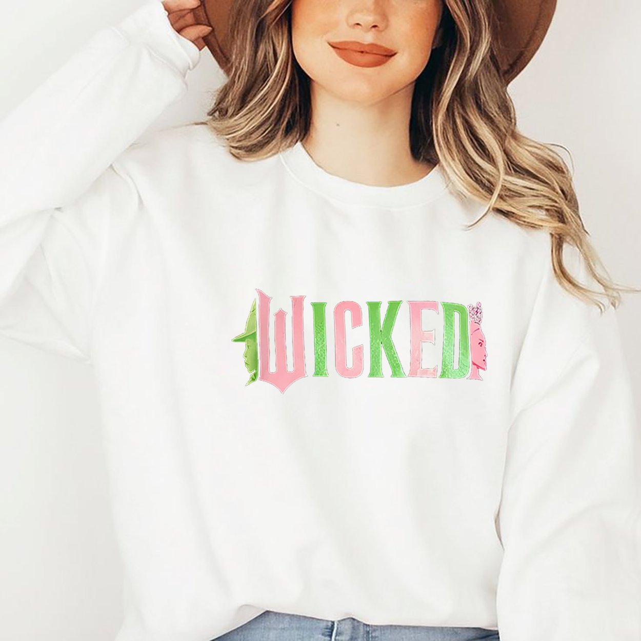 Wicked Women's Graphic Sweatshirt with Long Sleeves - Hiyatee