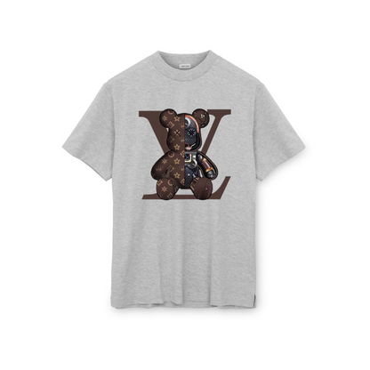 Brand New Summer LVV Brickbear Cotton T-Shirt for Men - Unisex Harajuku Streetwear - Hiyatee