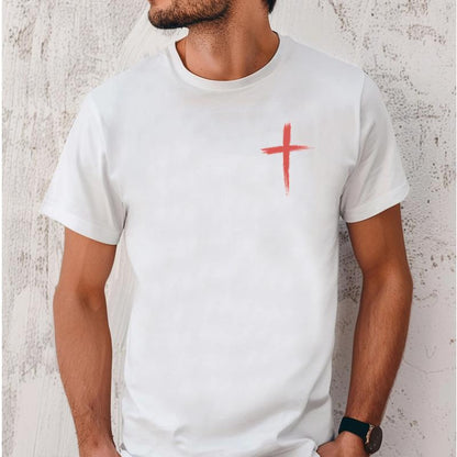 I Walk With God Graphic Tee Pure Cotton Casual Street Style Crew Neck Short Sleeve T-Shirt Tops Trendy For Women For Men, Perfect Gift