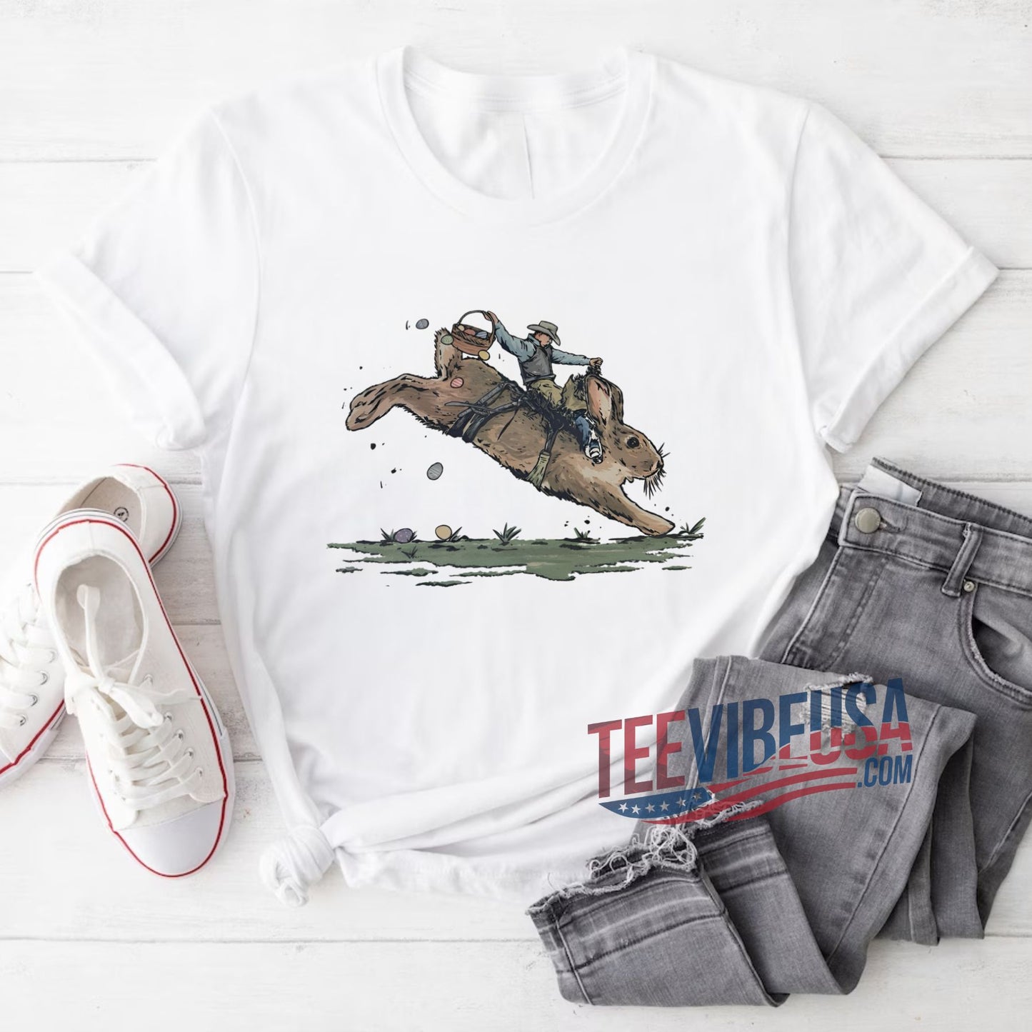 Bucking Jack Rodeo T-Shirt – Western Cowboy Rancher Style