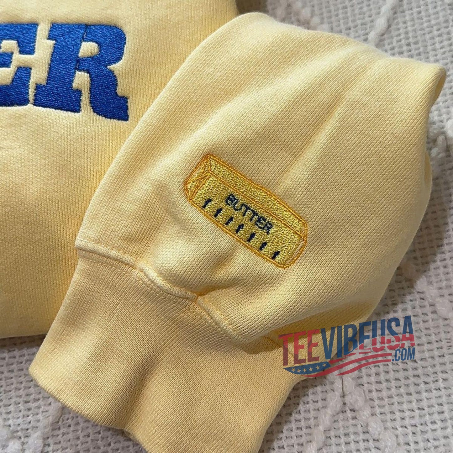 Butter Lover’s Embroidered Sweatshirt – The Ultimate Baker’s Cozy Fit!