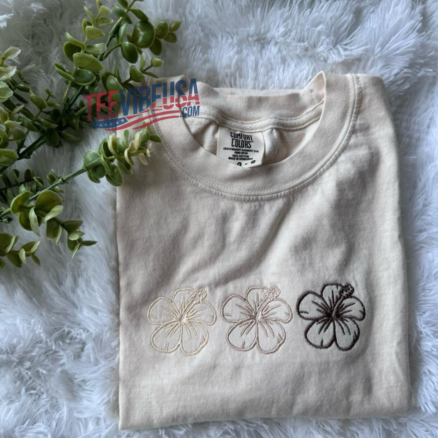 Sunny Blooms Embroidered T-Shirt – Cute & Comfortable Summer Tee