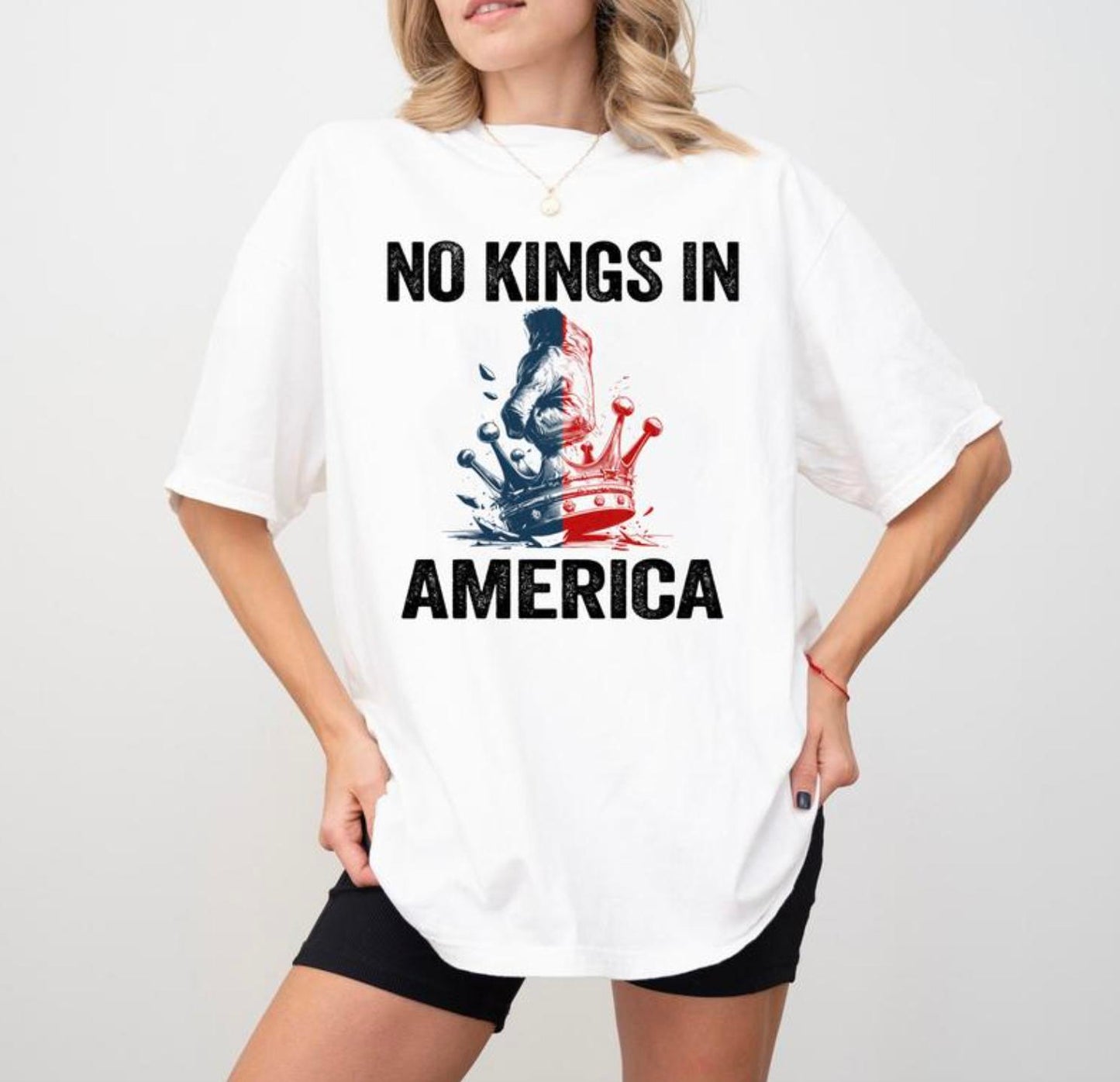 No Kings In America Tee – Pro-Democracy, Anti-MAGA Statement!